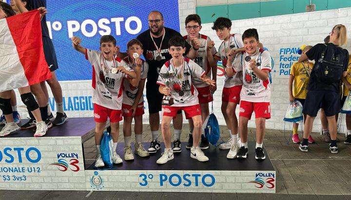 Bronzo alle finali nazionali per l'Under 12 di volley maschile della Sir Susa Vim Perugia