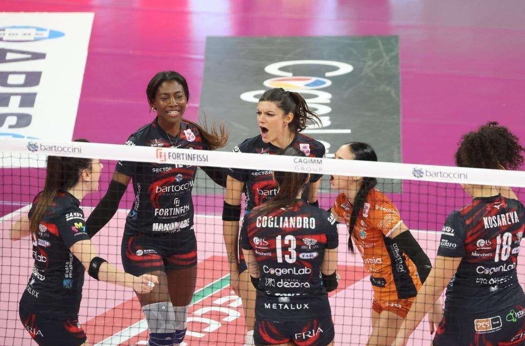 La Bartoccini Perugia supera di slancio il turno di Coppa Italia di A2 di volley femminile