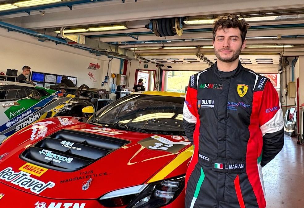 Il pilota umbro Lorenzo Mariani pronto all'esordio stagionale sulla "Ferrari 296 Challenge"