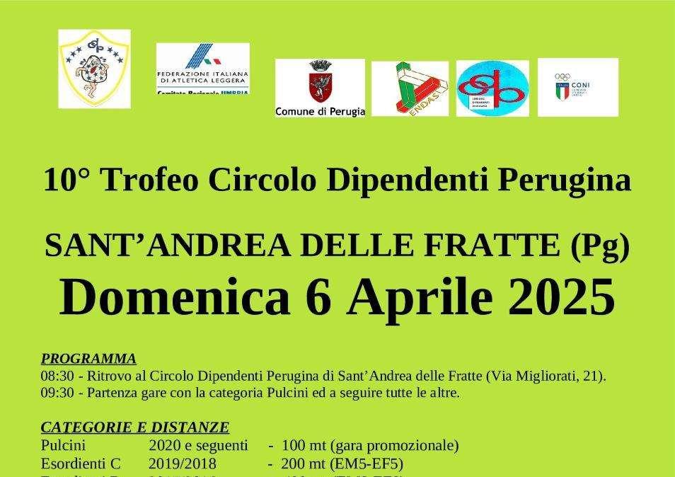 Questa domenica 6 aprile a Sant'Andrea delle Fratte appuntamento con il Trofeo Circolo Dipendenti Perugina e la ChocoRun