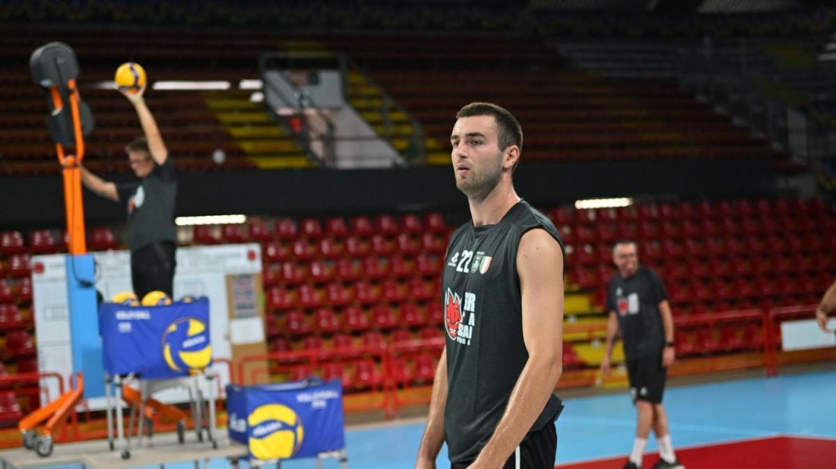 Crosato è tornato insieme alla Sir Perugia dopo l'esperienza ai Giochi del Mediterraneo