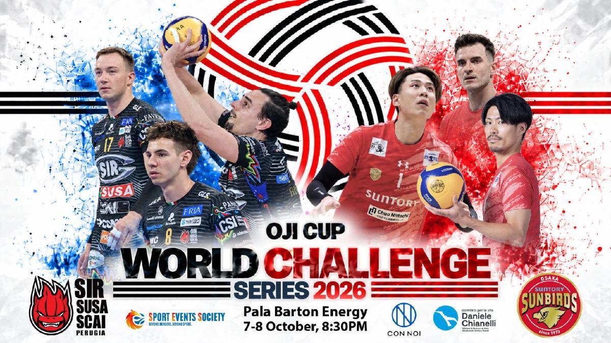 Il 7 e 8 ottobre al PalaBarton doppia amichevole della Sir Perugia contro la Suntory Sunbirds di Osaka con Ben Tara in campo