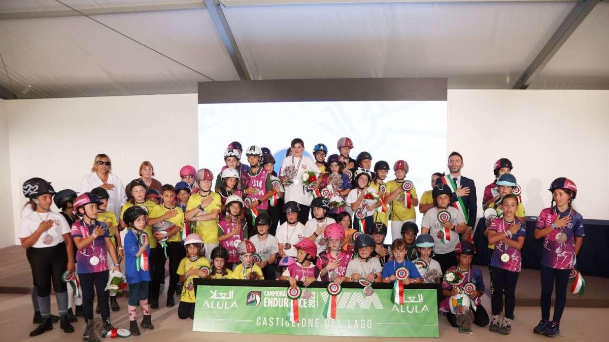A Castiglione del Lago protagonisti i baby talenti dell'endurance equestre