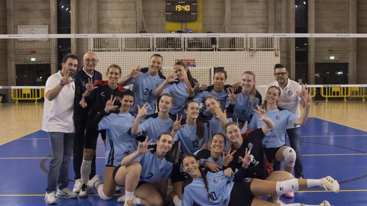 Vittoria della Sirio Perugia Volley che è in testa alla B1 femminile a punteggio pieno dopo le prime due gare
