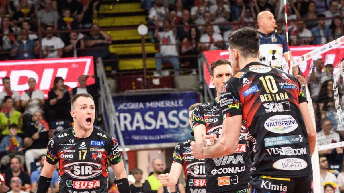 Da domani la prevendita per gara-3 della finale scudetto del 25 aprile al PalaBarton tra Sir Perugia e Monza
