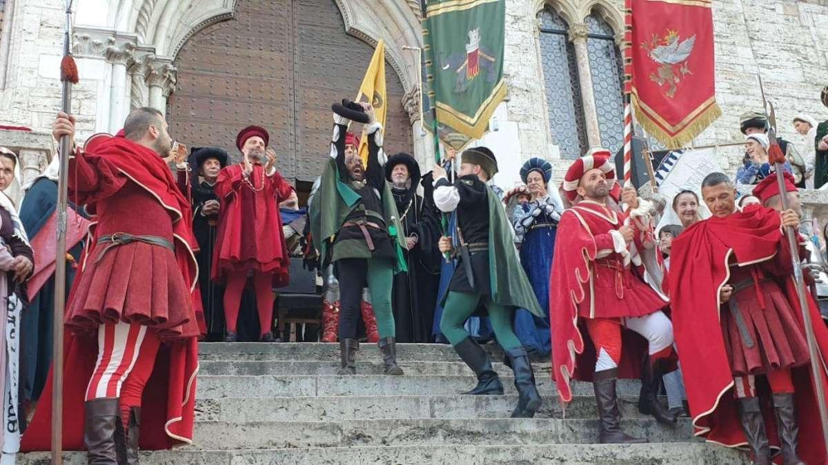 Il Magnifico Rione di Porta Eburnea ha vinto il Palio dell’ottava edizione di Perugia 1416