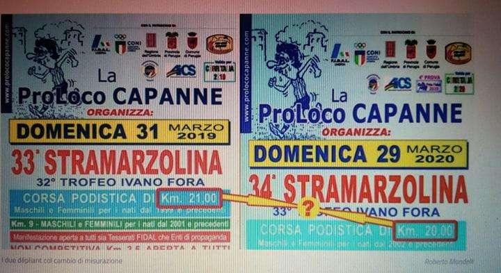 Diventa un caso nazionale la maratonina di Capanne dopo la denuncia di Sauro Mencaroni: stesso percorso... ma quest'anno 20 e non più 21 km
