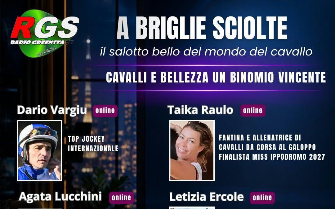 Anche questo giovedì c'è l'appuntamento con "A briglie sciolte" su RGS radio e su Cuore Verde Tv ai canali 115 (a Perugia) e 98 (a Terni)