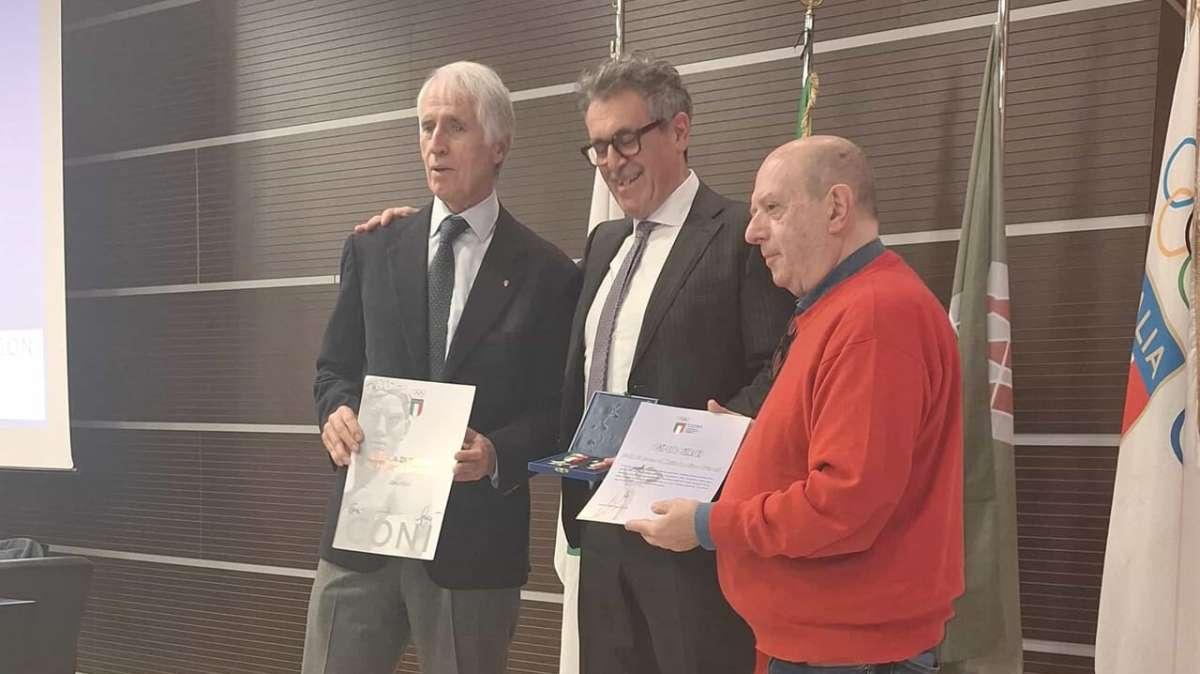 Benemerenza del Coni dell'Umbria alla Sir e al suo presidente Gino Sirci
