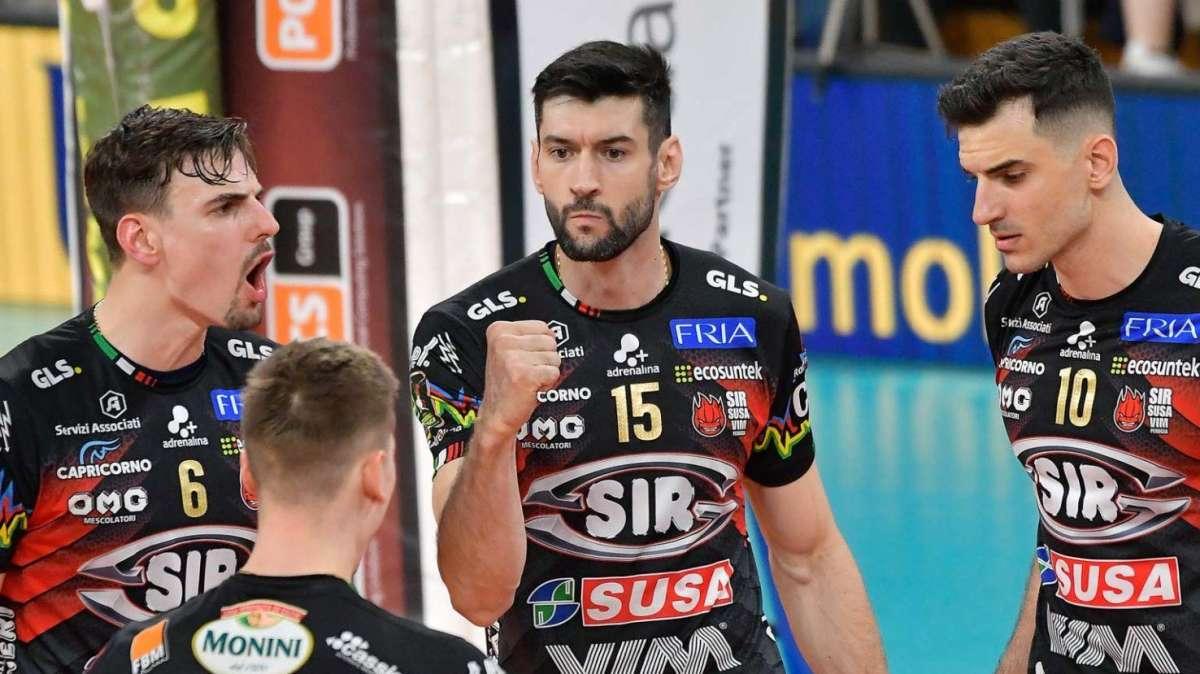 Sir Susa Vim Perugia-Mont Vero Volley Monza 3-1: il tabellino della gara  