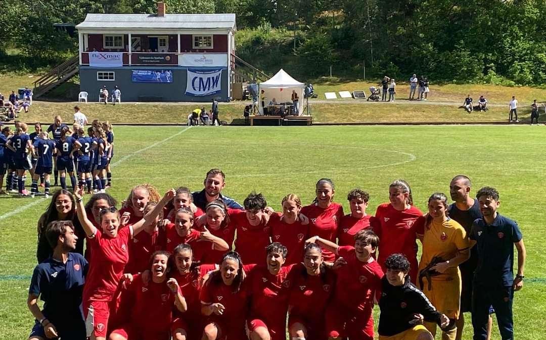 L'Under 17 del Perugia calcio femminile trionfa in Svezia 