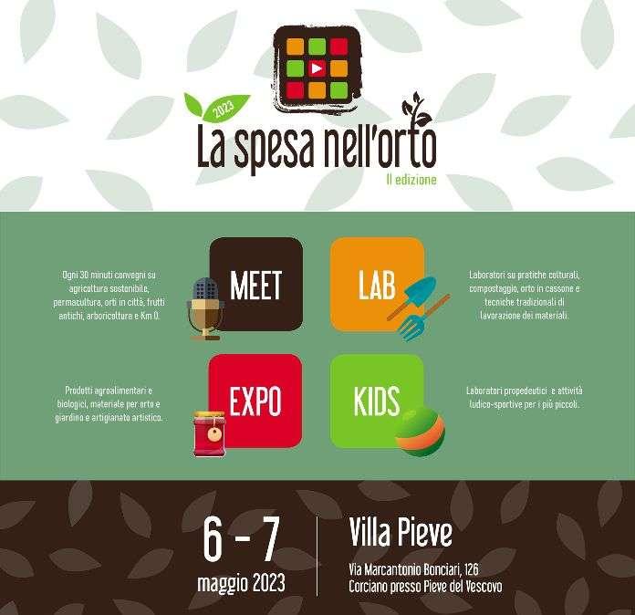 Torna "La spesa nell'orto", in programma il 6 e 7 maggio a Villa Pieve di Corciano