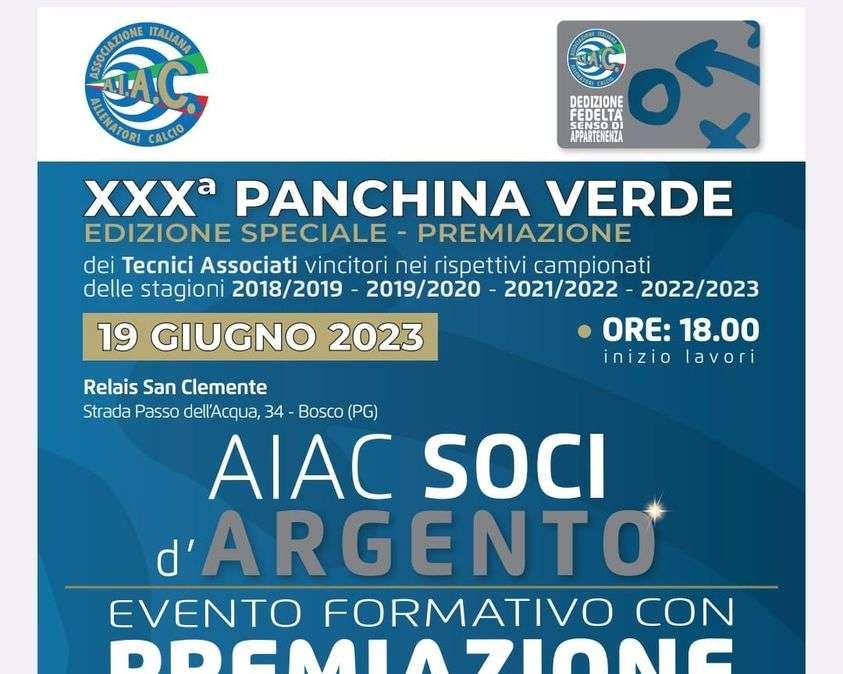 Oggi l' appuntamento con la "Panchina Verde": torna la consegna dei premi Aiac agli allenatori vincitori
