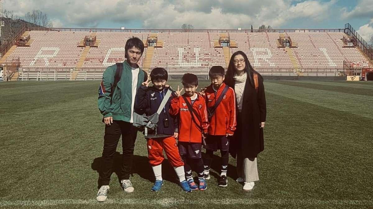 I ragazzi della Perugia Japan sono stati in visita allo Stadio Curi