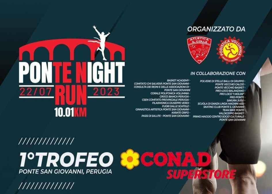 Nuova gara podistica a Ponte San Giovanni: si correrà di notte il 22 luglio