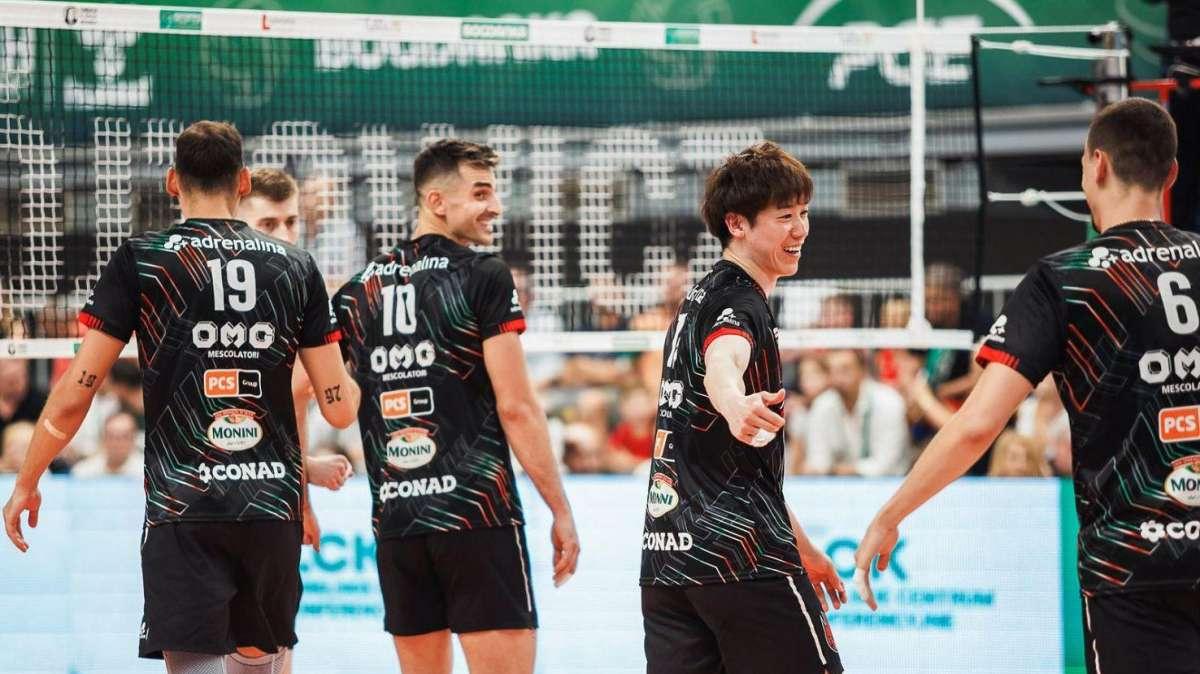Oggi alle 17.30 la Sir Susa Vim Perugia in campo alle 17.30 a Jesi contro i francesi del Tours