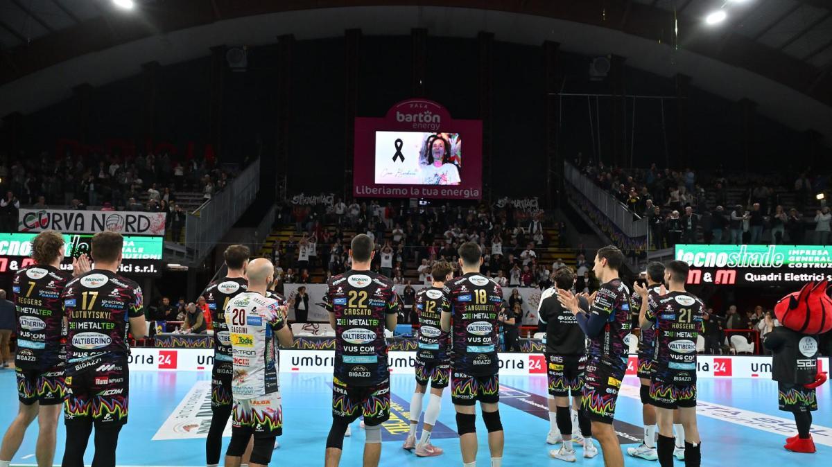 La vittoria di ieri sera della Sir Perugia contro Padova in memoria della supertifosa Barbara Maghini
