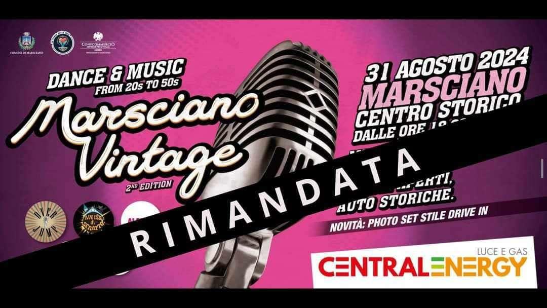 Con la comunità in lutto, rinviata la seconda edizione di "Marsciano Vintage"