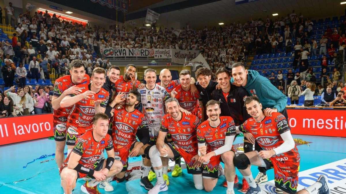 La Sir Susa Vim Perugia si avvicina alla finale-scudetto: doppio vantaggio nella serie di semifinale