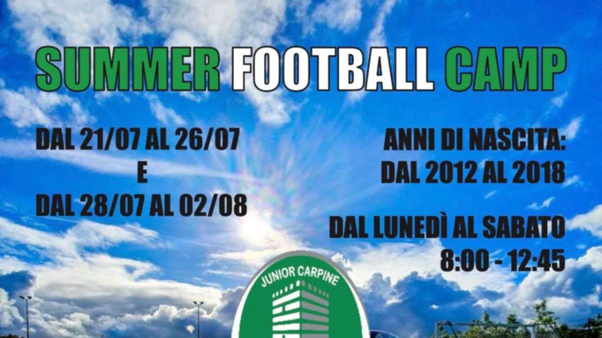 La novità dell'estate della Junior Carpine Magione è il Football Summer Camp: si parte il 21 luglio!