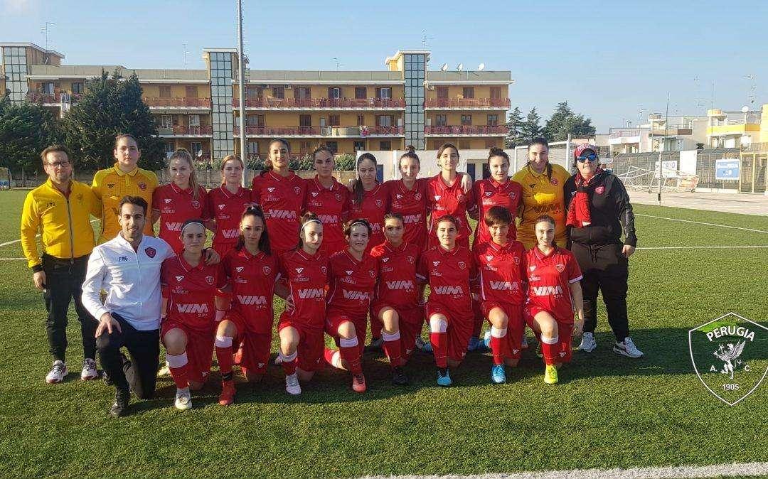Perde in campionato la Primavera di calcio femminile del Perugia: sconfitta in trasferta