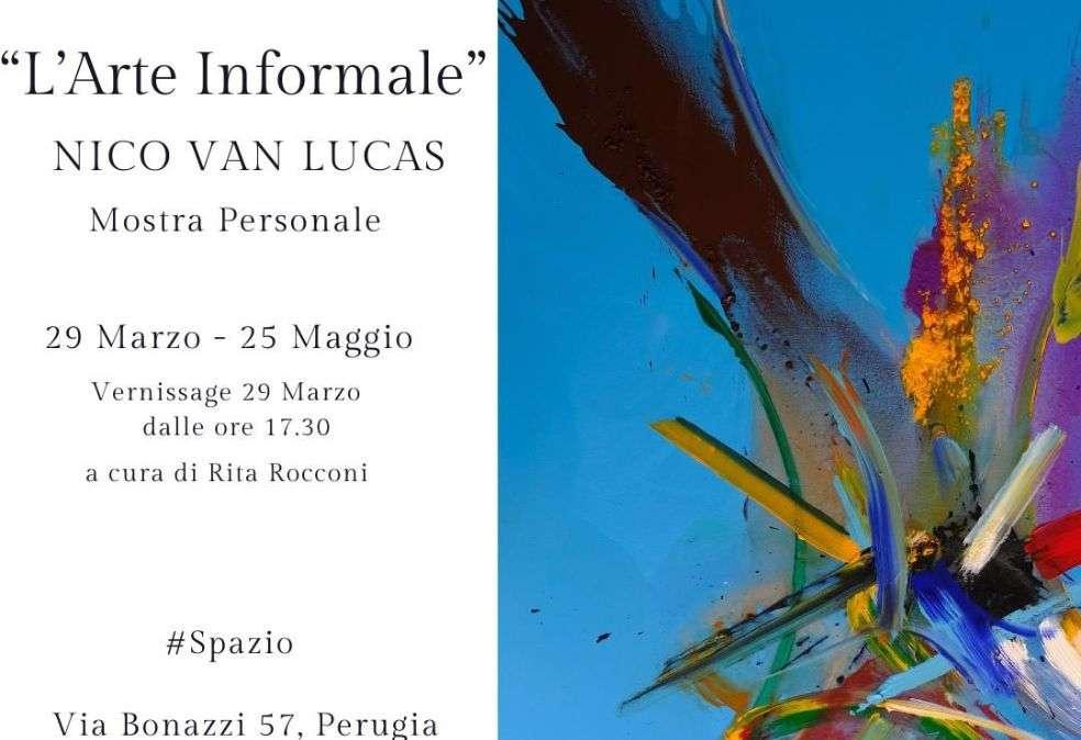 Dal 29 marzo al 25 maggio a Perugia la personale di Nico Van Lucas: "L'arte informale", una mostra... di emozioni