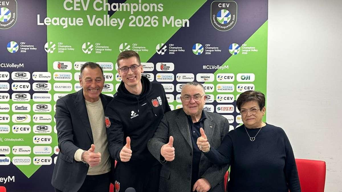 Stasera alle 20.30 Sir Perugia-Praga si sfidano per la Champions League