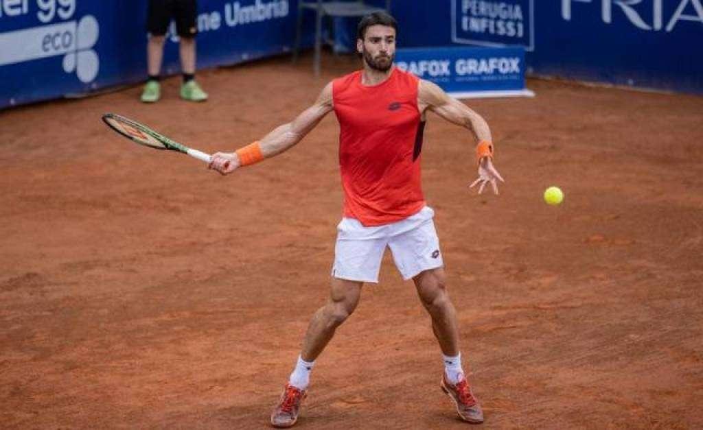 Brutto colpo per Francesco Passaro, eliminato al primo turno agli Internazionali di tennis di Perugia