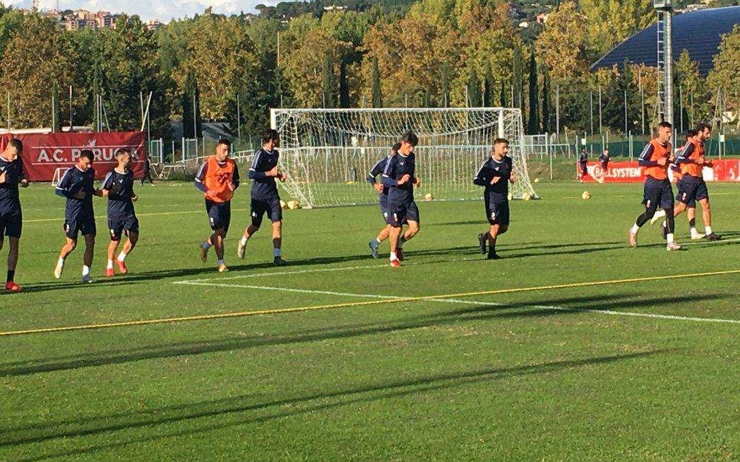 Il Perugia è tornato ad allenarsi pensando alla prossima sfida con il Ravenna