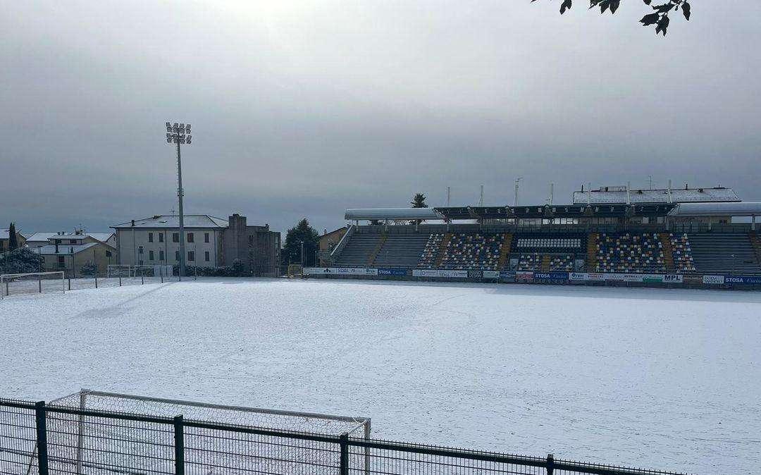 Ci sono i primi rinvii per neve delle partite tra i dilettanti: ne seguiranno altri