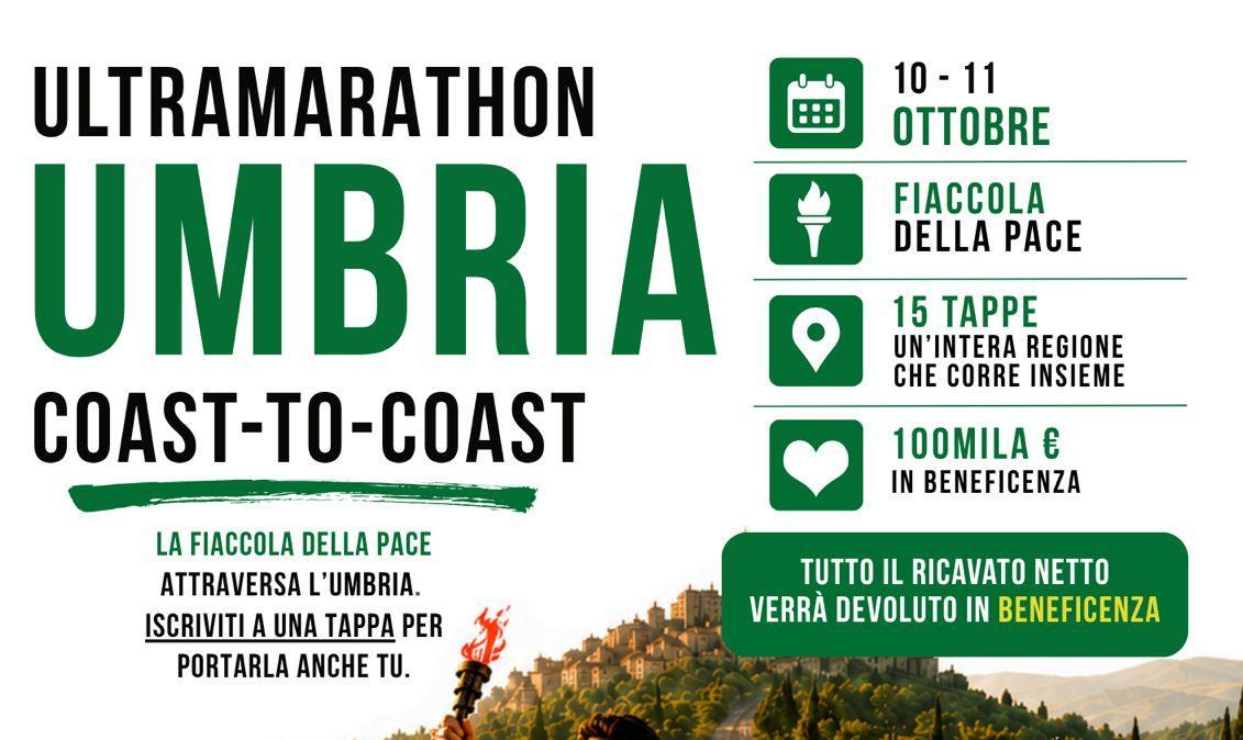 La Fiaccola della Pace attraversa l'Umbria grazie all'idea di Nico Menconi: 200 km di corsa e camminata