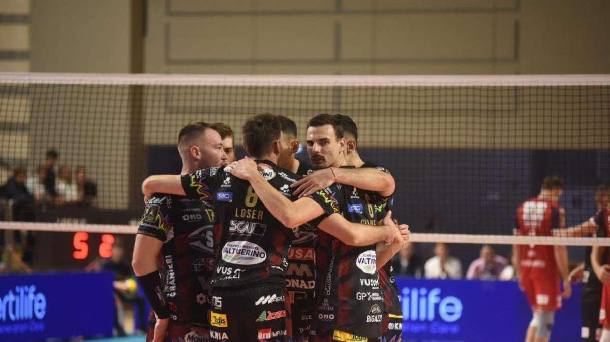 La Sir Susa Vim Perugia vince in tre set (3-0) a Taranto non senza soffrire