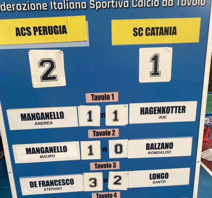 Nel calcio da tavolo Perugia ha mancato la promozione in Serie A: lo scudetto alle Fiamme Azzurre