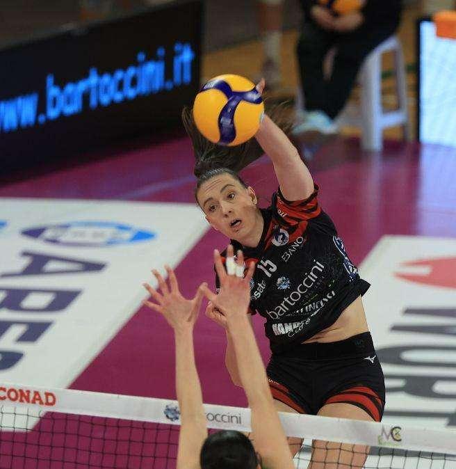 Così era andata mercoledì sera la partita di A1 femminile della Bartoccini in casa contro Pinerolo