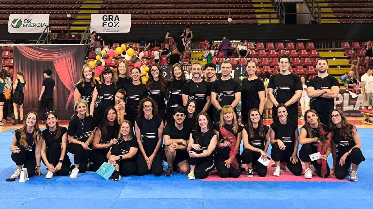 Emozioni per lo spettacolo di ginnastica di fine anno della Braccio Fortebraccio al PalaBarton