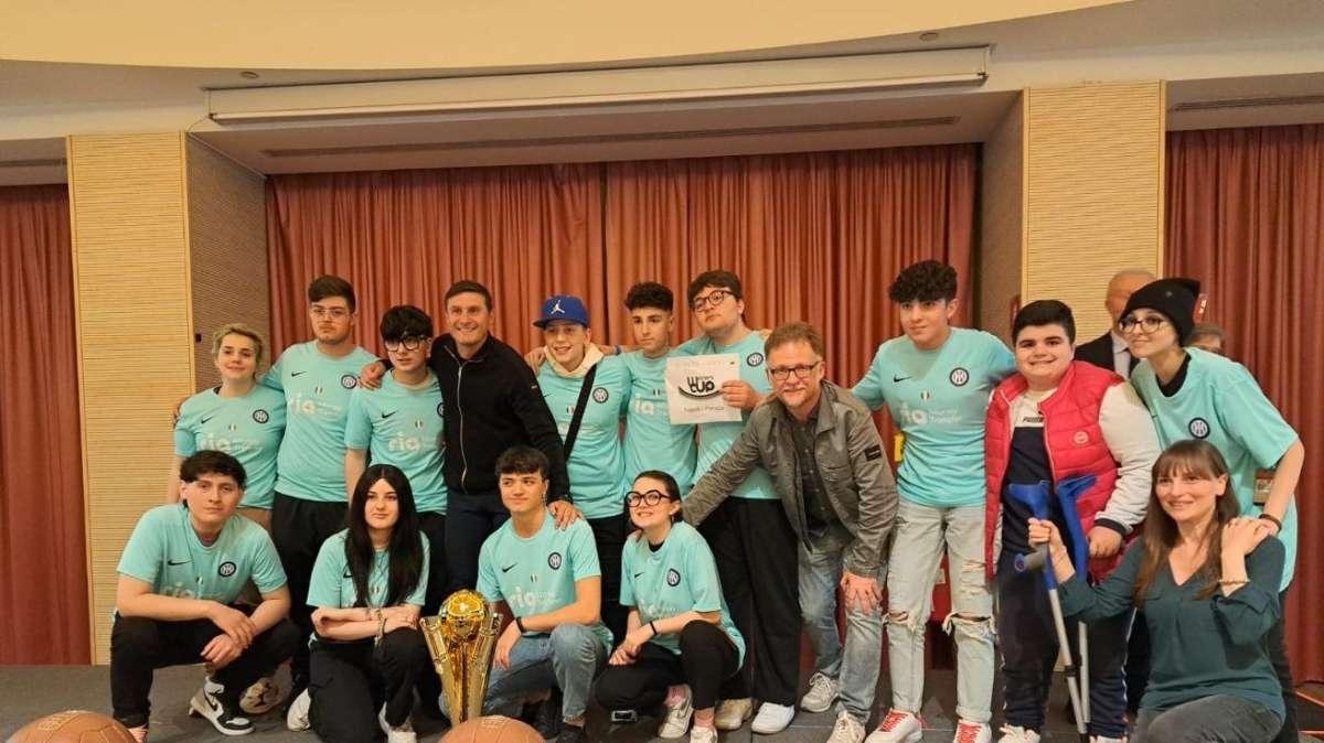 Il "Chianelli" da Perugia a Milano per la Winners Cup e per conoscere il campione Javier Zanetti