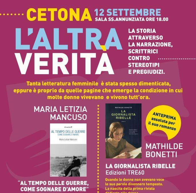 Mathilde Bonetti presenta il libro "La giornalista ribelle": con lei le orvietane Francesca Compagnucci e Federica Sartori
