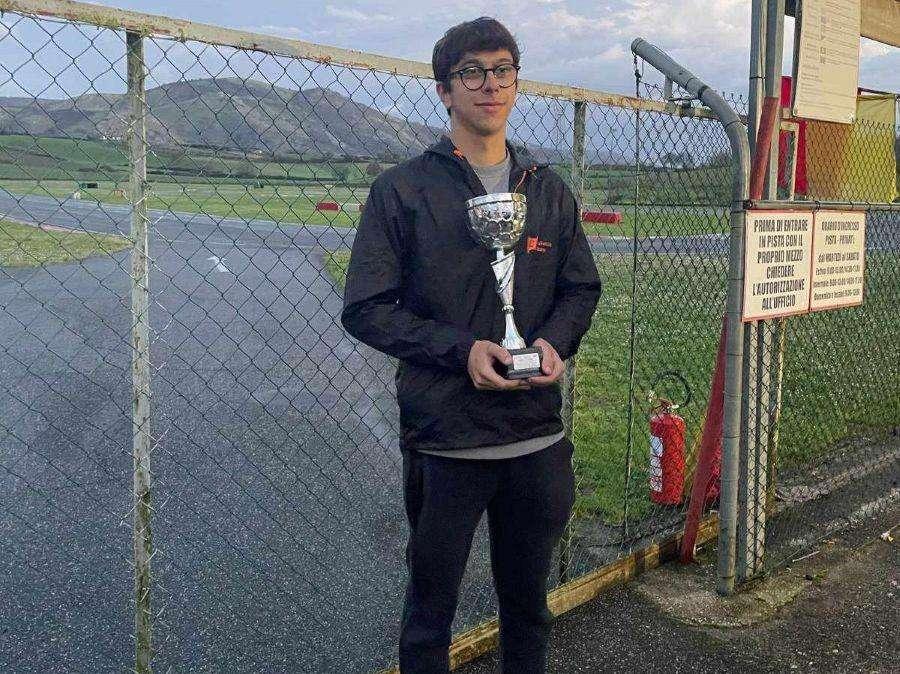 L'orvietano Faustino Ferretti sale sul podio ad Artena (RM) nel kart