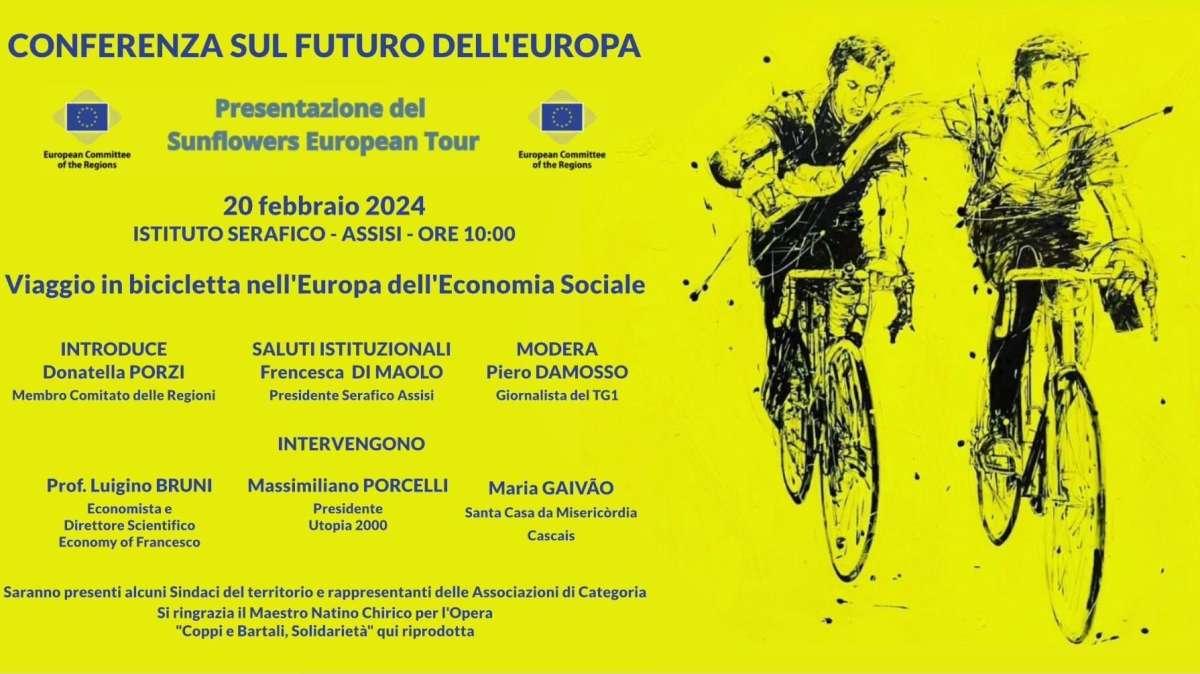 Stmani la presentazione del Sunflowers European Tour, il viaggio in bici in diverse nazioni europee