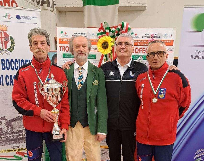 Per la Bocciofila Cerbara trionfo nella gara di Città di Castello con protagonisti 332 giocatori