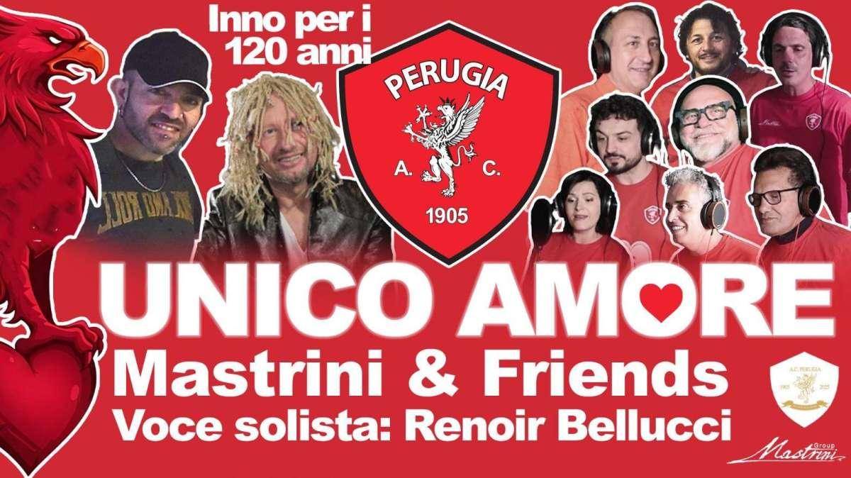 Il Perugia si è regalato "Unico amore", un nuovo inno per i suoi 120 anni con un coro di tifosi 