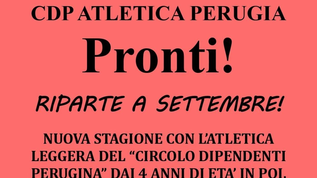 Mercoledì 16 settembre alle 17.15 al Santa Giuliana l'Open Day del "Cdp Atletica Perugia"