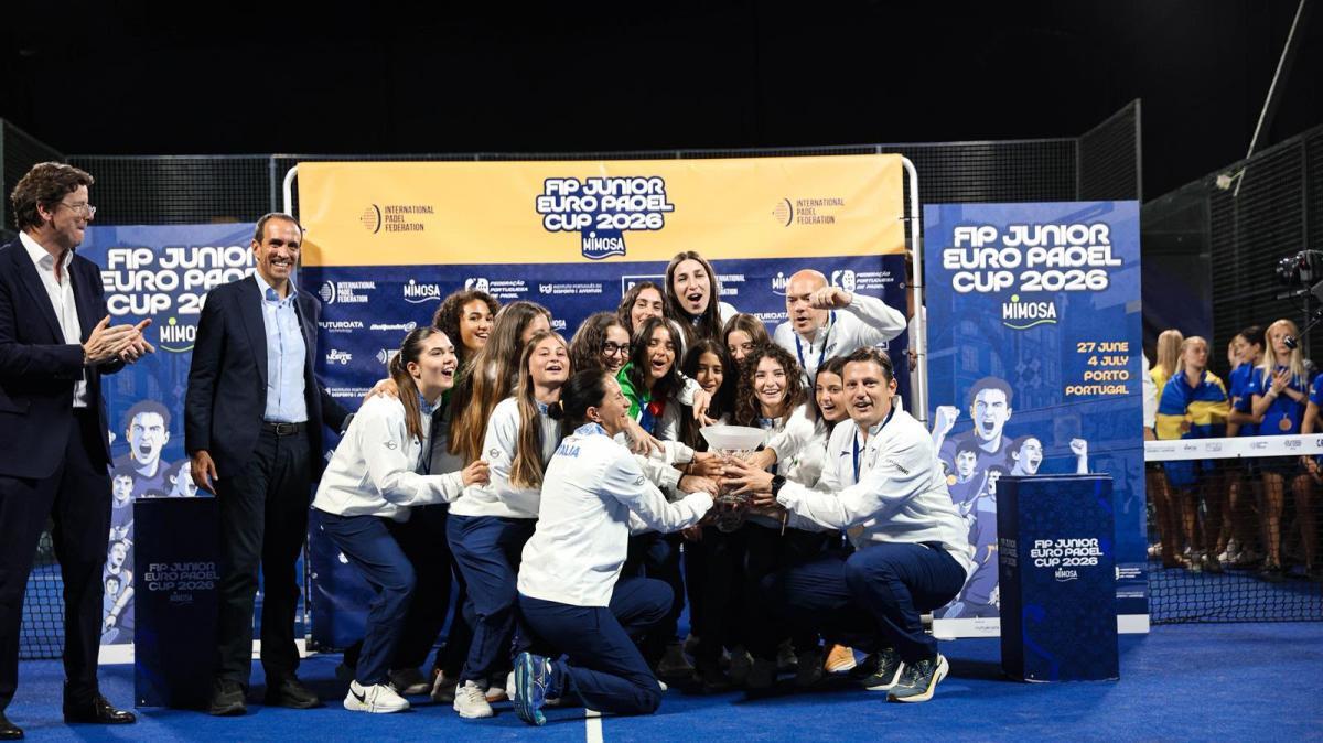 Per tre atlete di padel cresciute a Perugia l'argento le azzurre al FIP Junior Euro Padel Cup