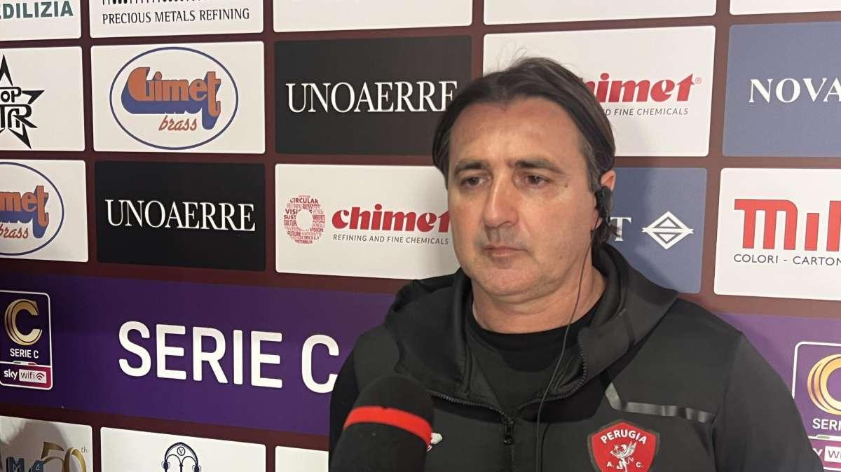 La rabbia del tecnico del Perugia Giovanni Tedesco per le due giornate di squalifica