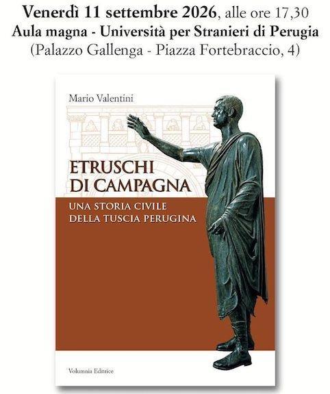Un nuovo libro sugli Etruschi a Perugia da parte dell'ex sindaco Mario Valentini