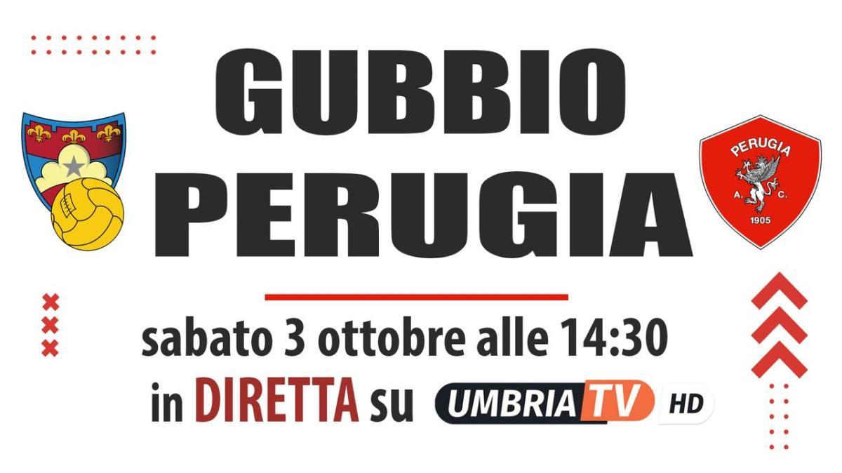 Oggi in diretta su Umbria Tv si potrà seguire il derby Gubbio-Perugia