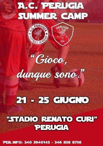 Ancora aperte le iscrizioni per il Summer Camp del Perugia Calcio in programma dal 21 al 25 giugno