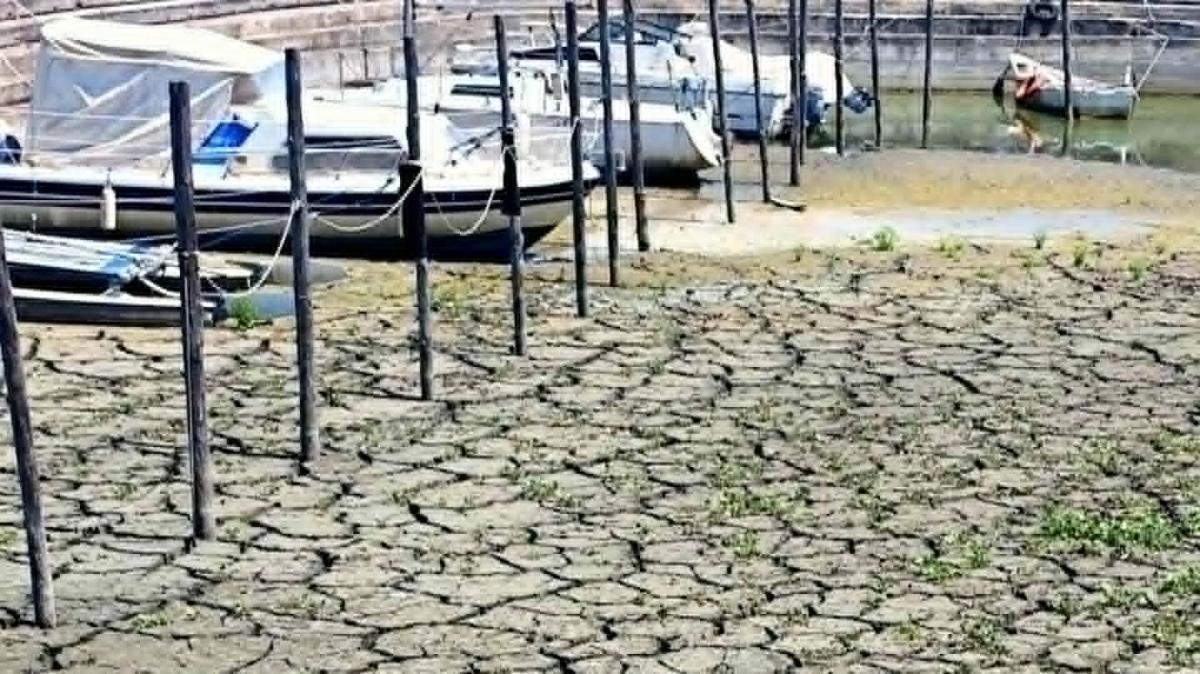 La drammatrica situazione del Lago Trasimeno al Tg di Canale 5: il livello è 180 cm sotto lo zero idrometrico