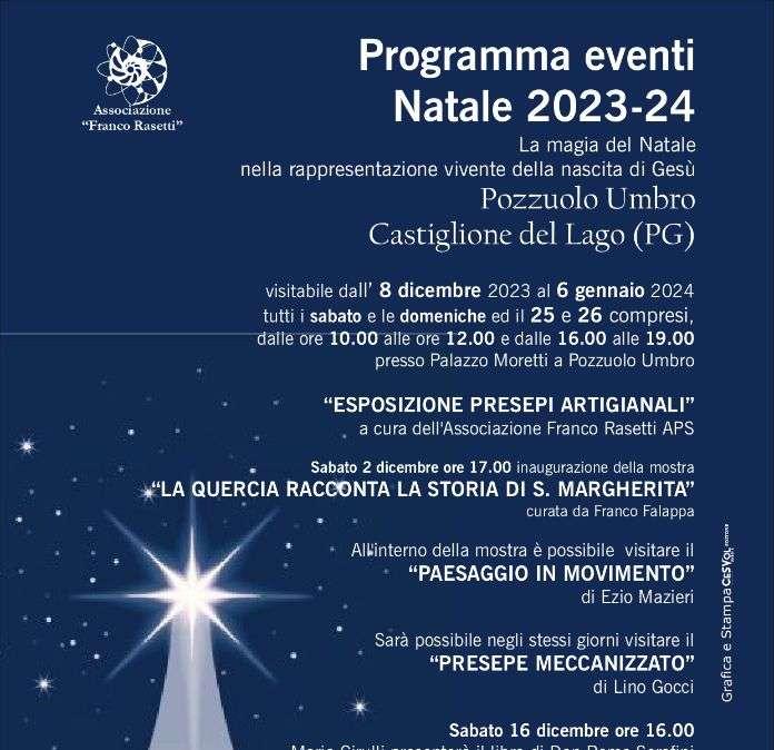 A Pozzuolo torna il presepe vivente: tante le iniziative per le festività di Natale 