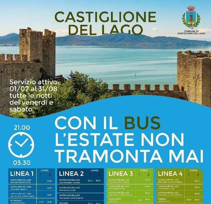 A Castiglione del Lago da sabato in poi i trasporti pubblici saranno un'altra storia! Anche di notte...